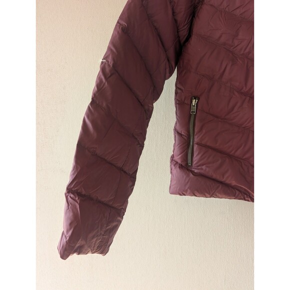 Patagonia Puffer Jacket Women's Small Burgundy Full Zip Insulated Down Coat - Picture 4 of 16